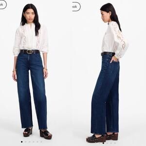 Madewell Women's Flare & Wide Leg Jeans - Dark Blue